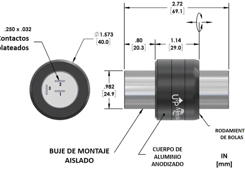 Dimensiones del Mercotac 335