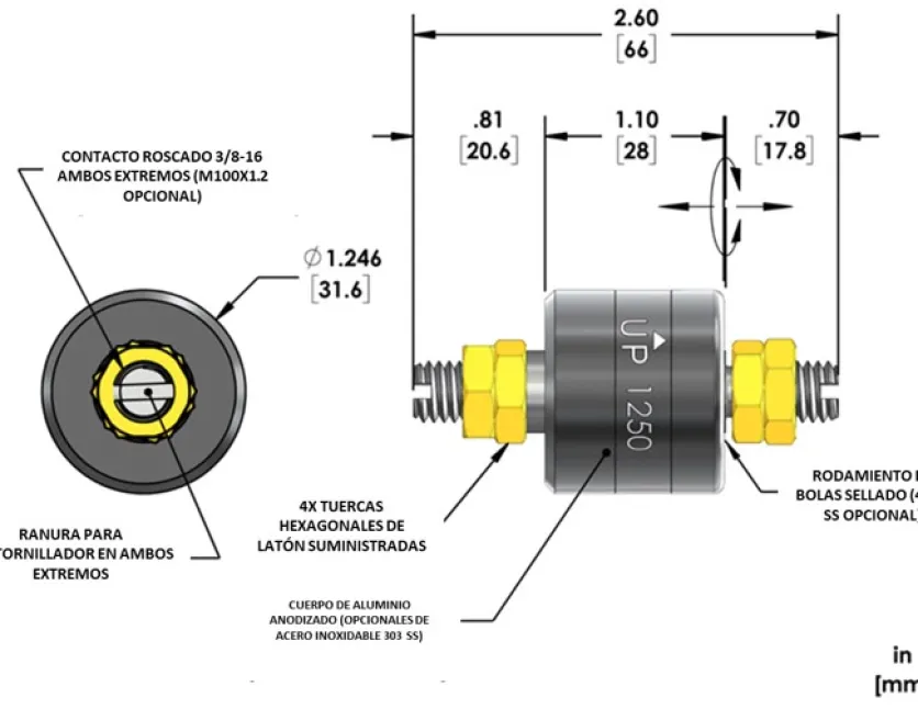 Dimensiones Mercotac 1250